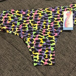 NWT Size Medium Cheek Boss Animal Print Panty